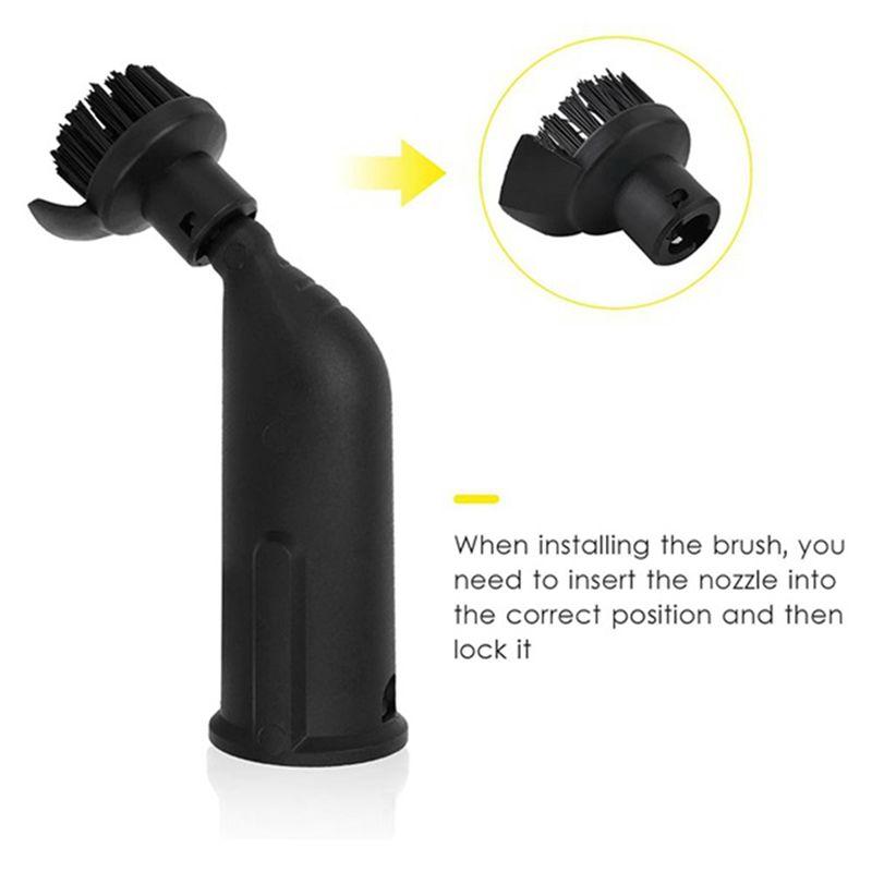 Насадка-скребок для окон AEE4 Круглая щетка Паровой комплект Для Karcher SC2 SC3 SC4 SC5 SC7 Пароочиститель Деталь Удаление стойких пятен
