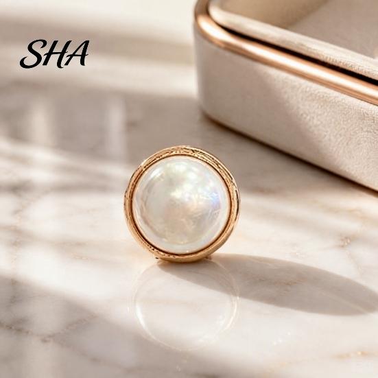 Clothes Magnetic Button 2Pcs Faux Pearl Button, Fake Cat Eye Stone Brooch Anti Exposure Clip No Sew Safety Pin for Shirts Scarf Shawl Clothing Closure