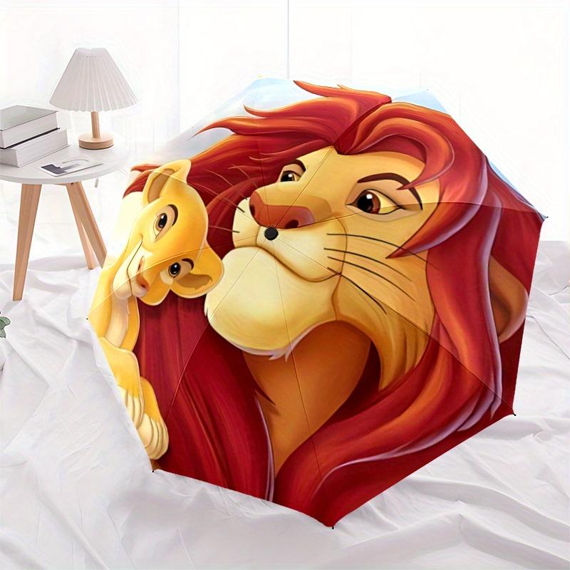 1pc Simba and Father The Lion King Automatic Opening and Closing Folding - A Good Choice for Gifts, Fashionable and Convenient Umbrella With