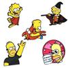 Брошь с героями мультсериала «Симпсоны»: Эмалевый значок Барт и Гомер с каплями масла для украшения одежды