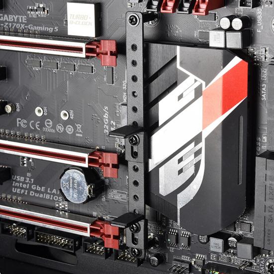 GB-001 Кронштейн для видеокарты с регулируемым рассеиванием тепла, металлический, скрытая поддержка видеокарты GPU