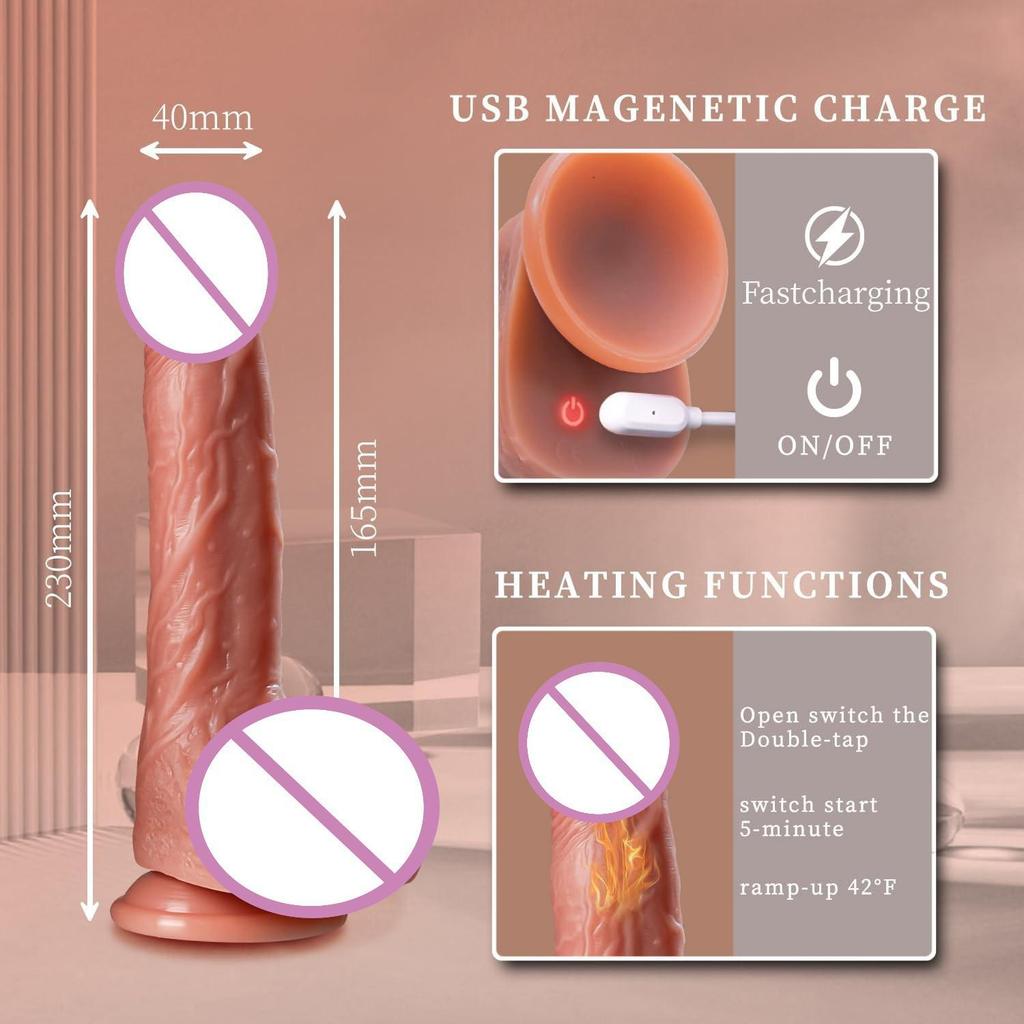 Вибрирующий телескопический реалистичный силиконовый дилдо Cross Cannon King для женщин