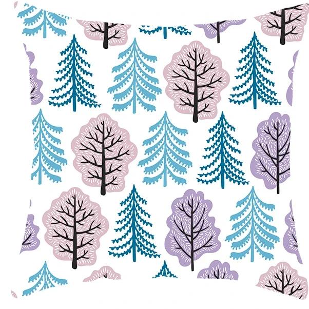 Рождественское украшение Наволочка для дивана Гостиной Наволочка для подушки % Полиэстер Многоразовая Наволочка Прямая доставка