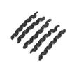 5Pcs Bicycle Line Protector Threaded TPR Elastic Rubber Easy Install Bicycle AccessoriesBlack