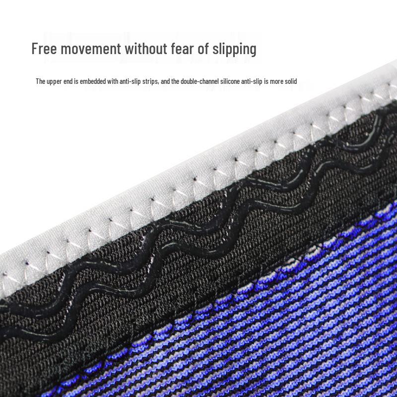 Дышащий силиконовый наколенник с противоскользящей поддержкой надколенника для спорта