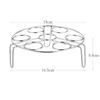 Stainless Steel Steamed Egg Rack Household Three-Legged Kitchen  Water-Proof Multi-Function 7 Holes Round Heat Insulation Rack