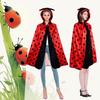 Игровой тематический плащ-божья коровка для взрослых, костюм для косплея из прочного полиэстера, для костюмированных мероприятий