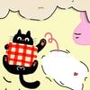 Diatom Mud Absorbent Coaster Cartoon Kitten Heat Insulation Coaster  for Home Office