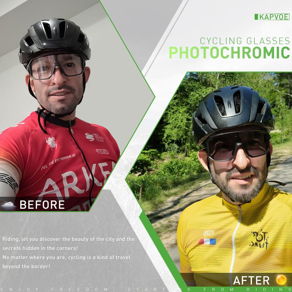 Cycling Glasses Men Women Bicycle Glasses Pochromic MTB Road Bike Eyewear Outdoor Sports Sunglasses Ciclismo