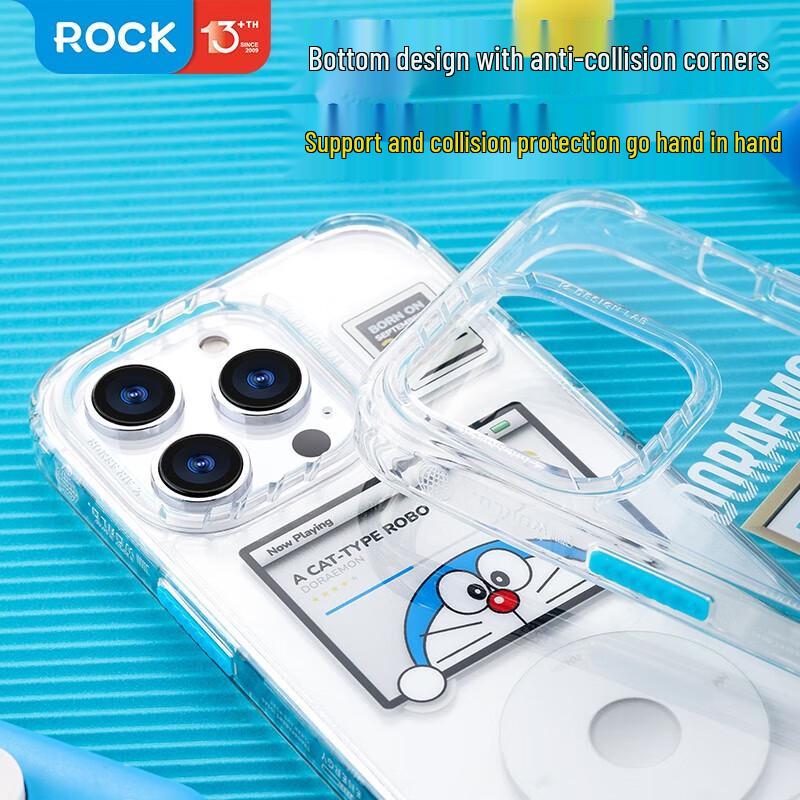 ROCK Doraemon iPhone 14 Pro Max Clear Protective Case
