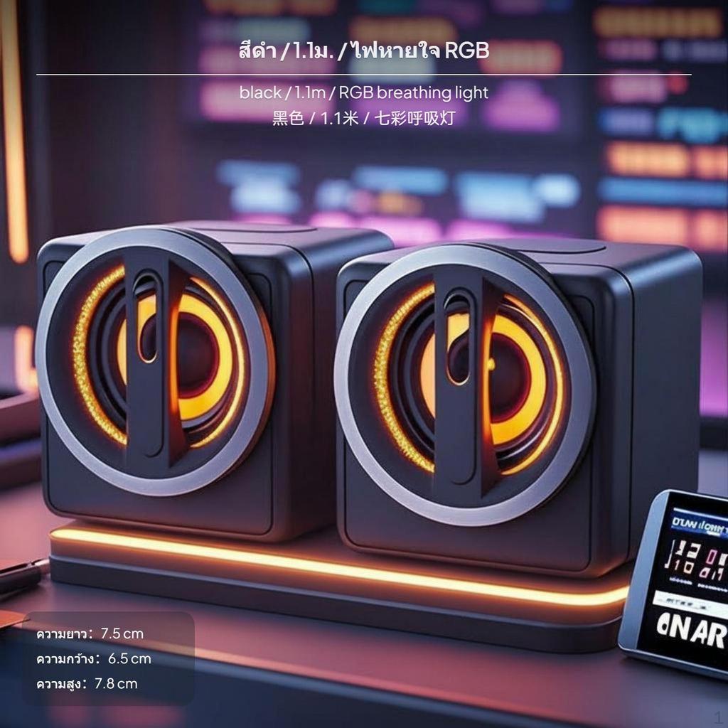 Мини-проводная настольная компьютерная колонка, глубокие басы, Hi-Fi звук, питание от USB, белая