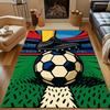 Soccer Kickoff Art Rug Patterned carpet, non slip mat suitable for living room and bedroom sofas