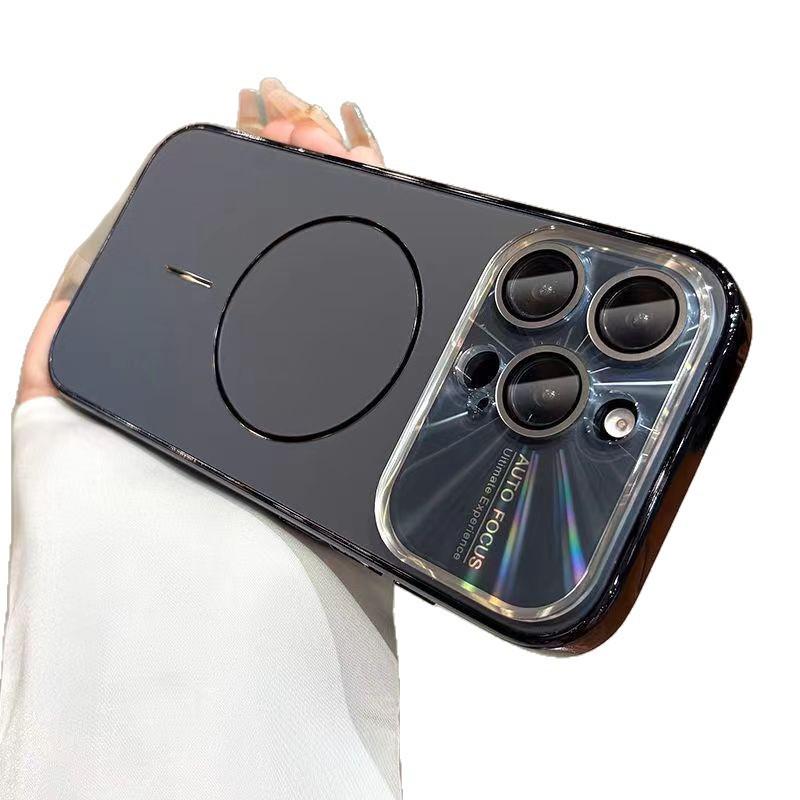 Совместимо с iPhone 17 PRO MAX: Тонкий магнитный чехол-кольцо с лазерным окном, подходит для Apple 16 и обеспечивает прочную защиту.
