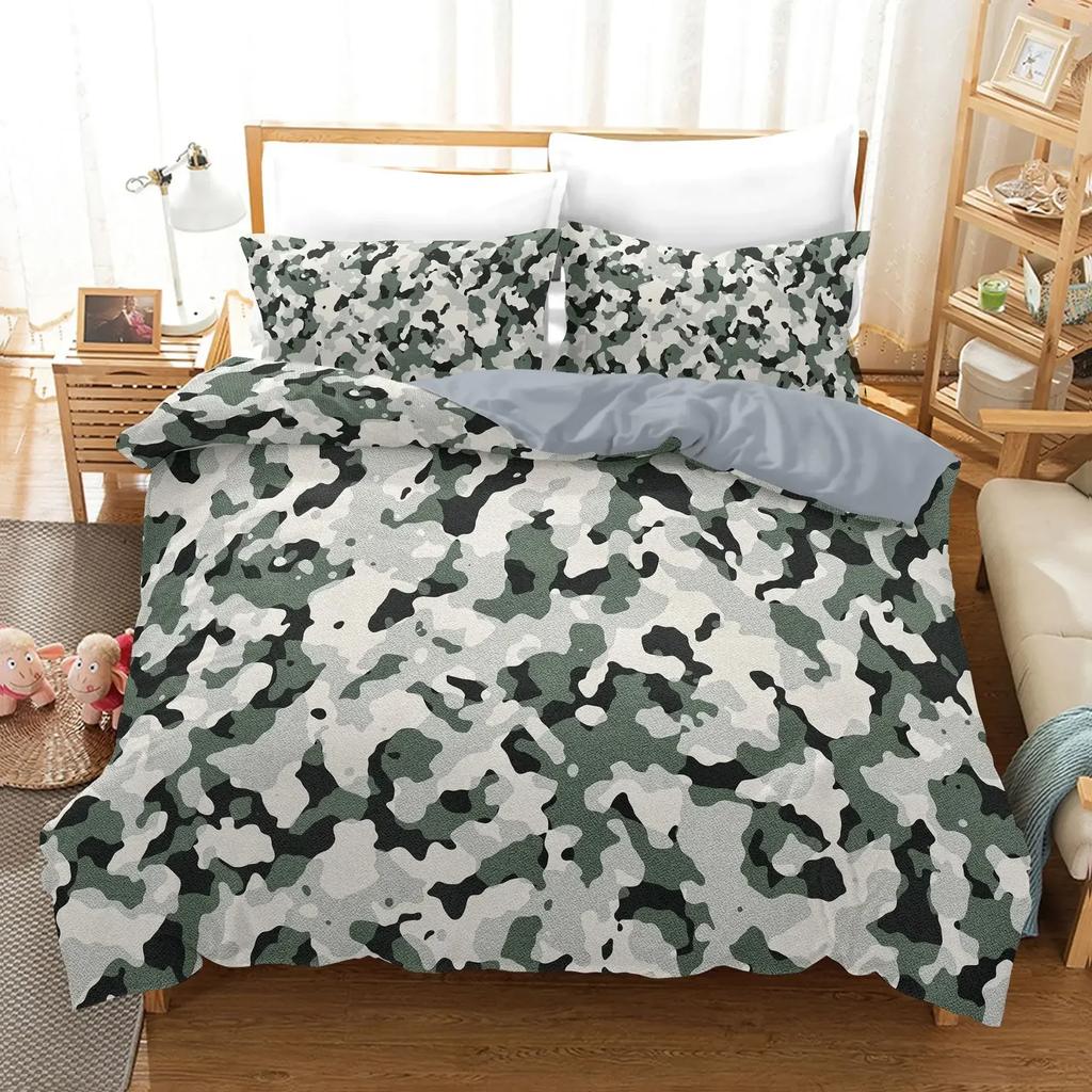 Camo Camouflage Concept Concealment Comfortable Duvet Cover Pillowcase Bedding Set Children Bedroom Decoration Home Textile