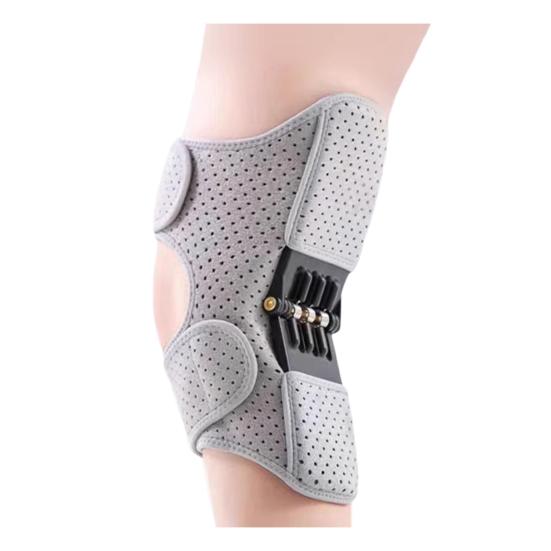 Наколенник с пружинной поддержкой, регулируемыми ремнями-крыльями бабочки, дышащий наколенник, нескользящий протектор колена для стабильности сустава, облегчения боли