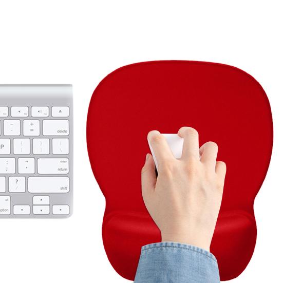 Эргономичный коврик для мыши с поддержкой запястья, нескользящая основа, облегчающая боль, гладкий игровой коврик для мыши, подушка для запястья