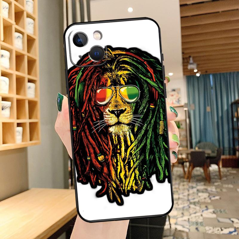 Чехол Bob Marley Rasta Lion для iPhone 14 15 16 13 12 11 Pro Max XR XS X Plus 12 13 Mini Чехол для телефона