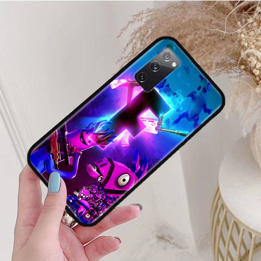 Черный чехол для Samsung Note 20 Lite S24 Ultra S23 A03 A05 A06 A11 A71 A15 A16 A13 A24 A25 A33 A52 A53 A50 M55 M35 Plus F-94 Fortnite Funny Game