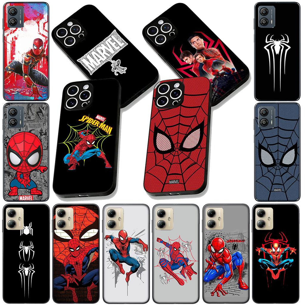 Чехол для телефона Spider Man Marvel Spiderman для Motorola Moto Edge 70 60 Fusion NEO Pro G Stylus G56 G96 G52 G04 G05 20 Мягкий чехол