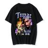 TUPAC Уличная одежда Харадзюку Футболки Женские Харадзюку Топ Футболки Женская Футболка Хип-Хоп Рэпер Графический Принт Повседневная Футболка Одежда