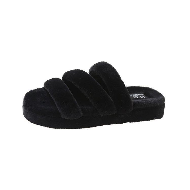 Женские меховые тапочки на шнуровке для осени, новый стиль, плоская подошва, удобные и мягкие, женские тапочки с ощущением дерьма