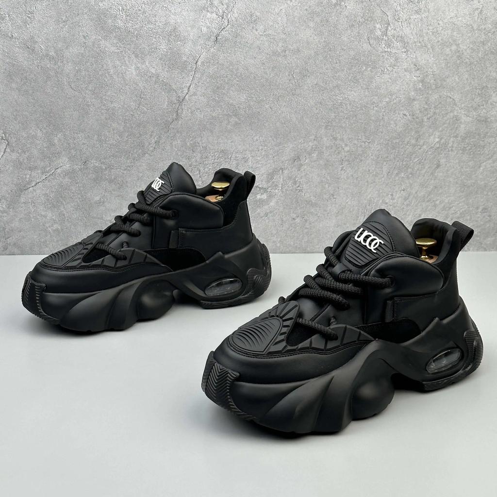 Мода Обувь на плоской подошве на толстом каблуке 47 Мужская обувь Повседневный домашний дизайн Черная обувь Мужские кроссовки Спортивные шорты Кроссовки Сникер