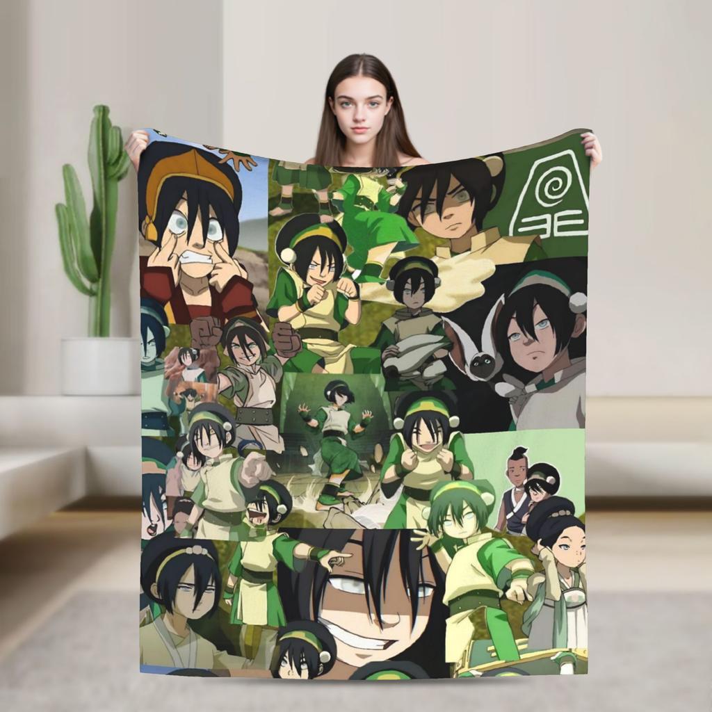 Avatar The Last Airbenders Flannel Blanket Winter  Soft Warm Throw Blanket for Children Living Room Bedspread Sofa Bed Cover