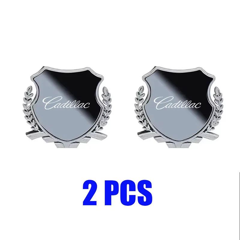 Custom Zinc Alloy Car Fender Emblem Side Window Badge for Cadillac ATS CT4 CT5 CTS ESCALADE STS XLR XT4 XT5 XT6 XTS Rear Sticker