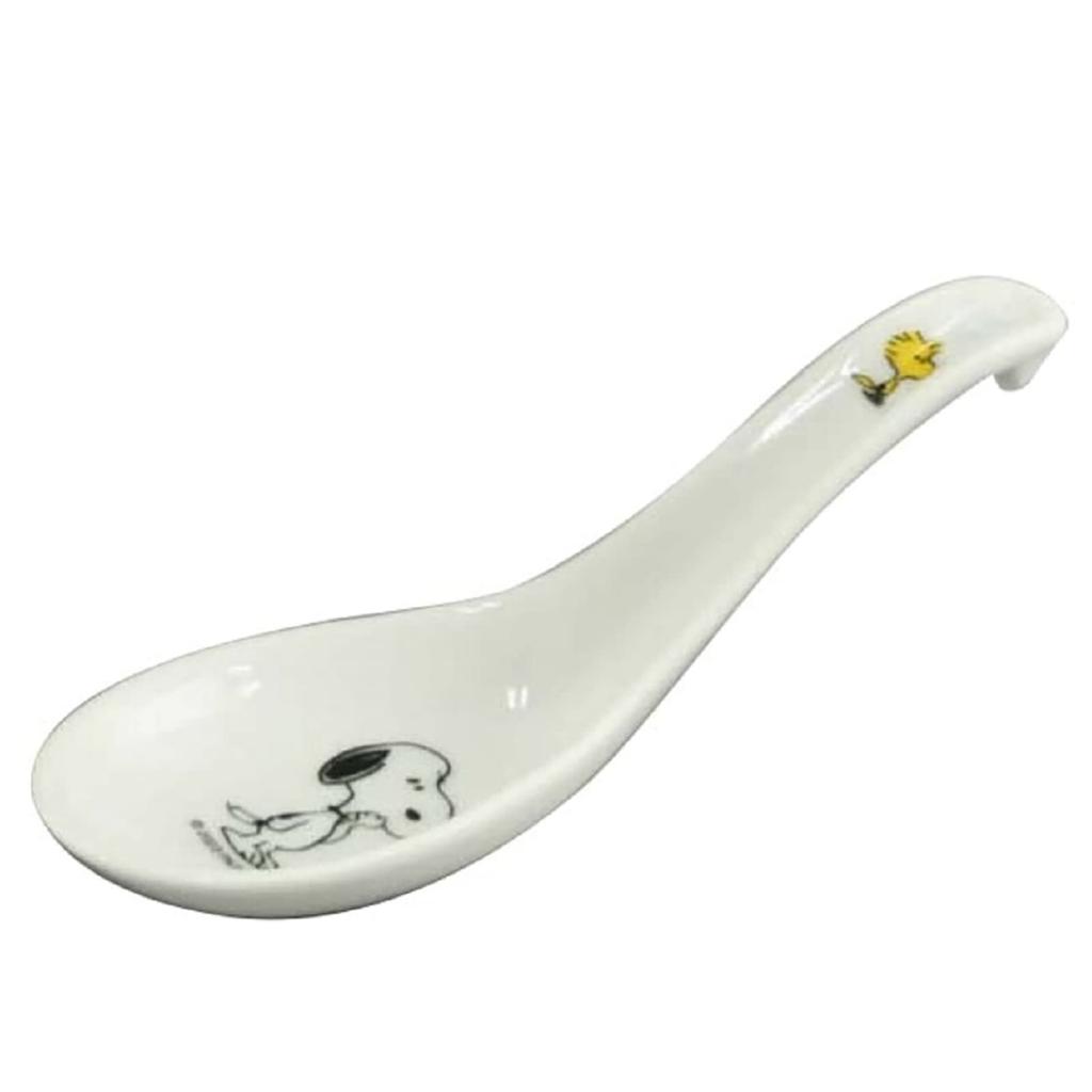 Yamaka Shoten PEANUTS Tableware Set Plate Fried Rice Plate 19cm with Spoon Chinese Series Ring Made In Japan SN1002-334S