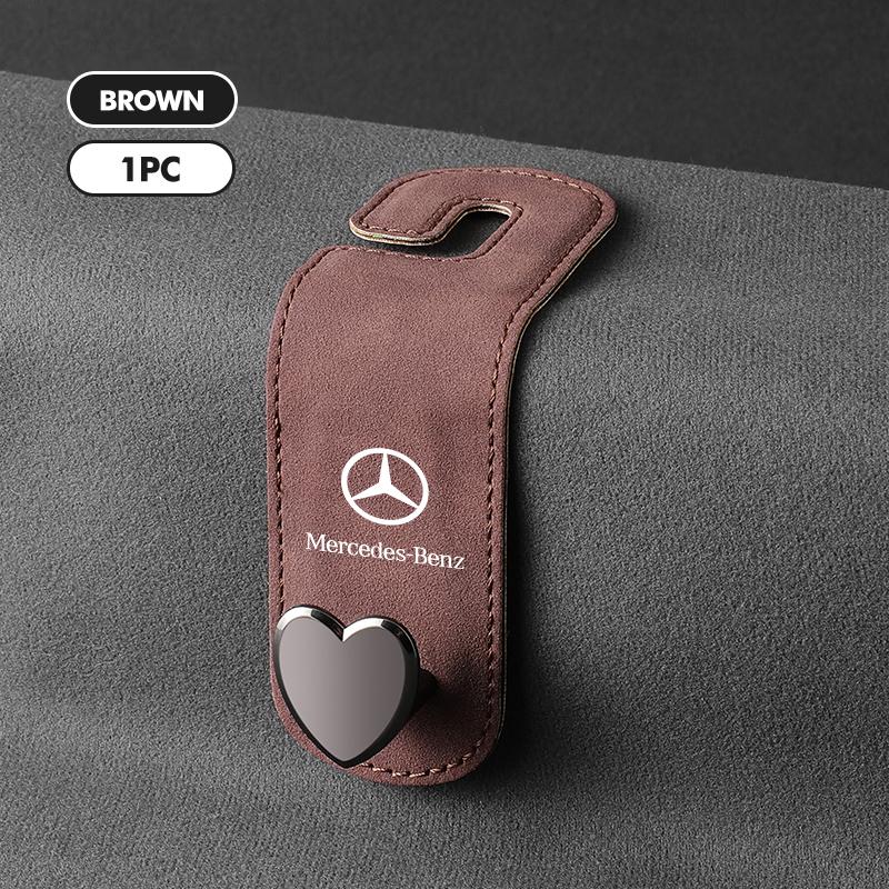Car Seat Headrest Hook Hidden Hook Suede Metal Hanging Hanger For Mercedes Benz AMG A C E S G Class W201 W210 W108 W204 W205 UWXYZ1