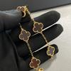 High-end Thin Flower Four-leaf Clover Five-flower Bracelet for Women, High-quality 18K Bracelet for Girlfriend's Birthday Gift