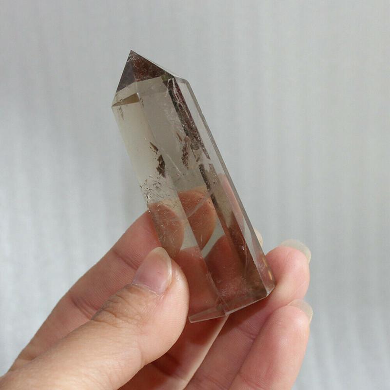 6070мм Натуральный Кристалл Кварца Точка Исцеляющий Обелиск Шестигранная Палочка Декор Рейки