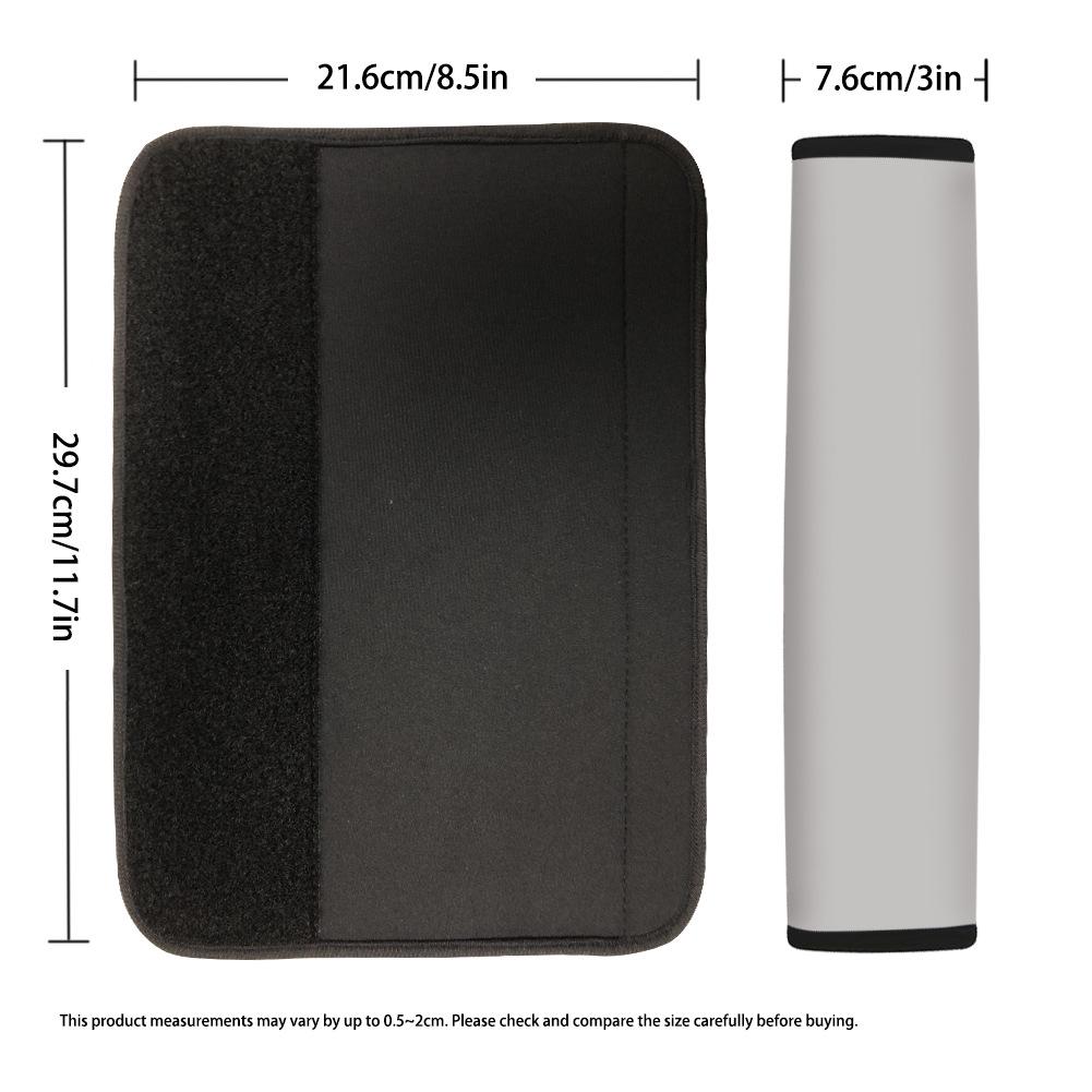 Two-Piece Dog Paw Print Seat Belt Pads for Sedans and SUVs