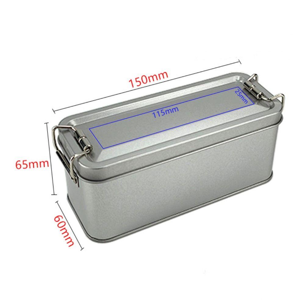 Old-fashioned Rectangular Iron Box with Lid Candy Box High Quality Buckle Iron Box