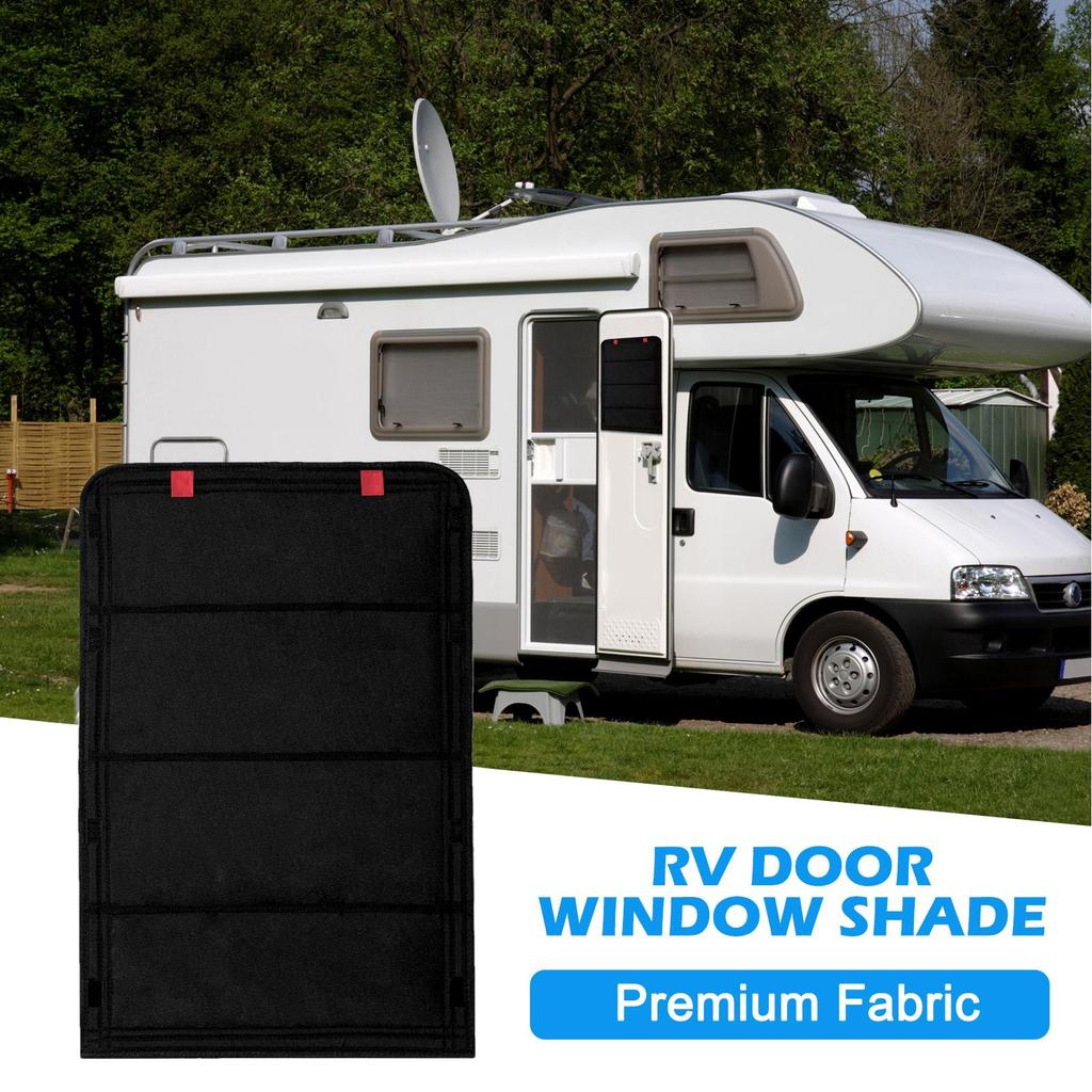 RV Door Window Cover Blackout Waterproof Shield Portable Privacy Trailer Interior Cover for Camping Picnic Travel Road Trips