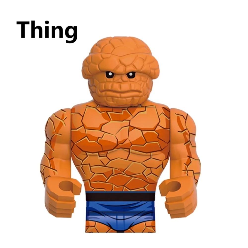 G0151 Новый набор Фантастической Четверки Конструктор Человек-Факел Мистер Фантастик Галактус Мини Экшн Фигурки Игрушки