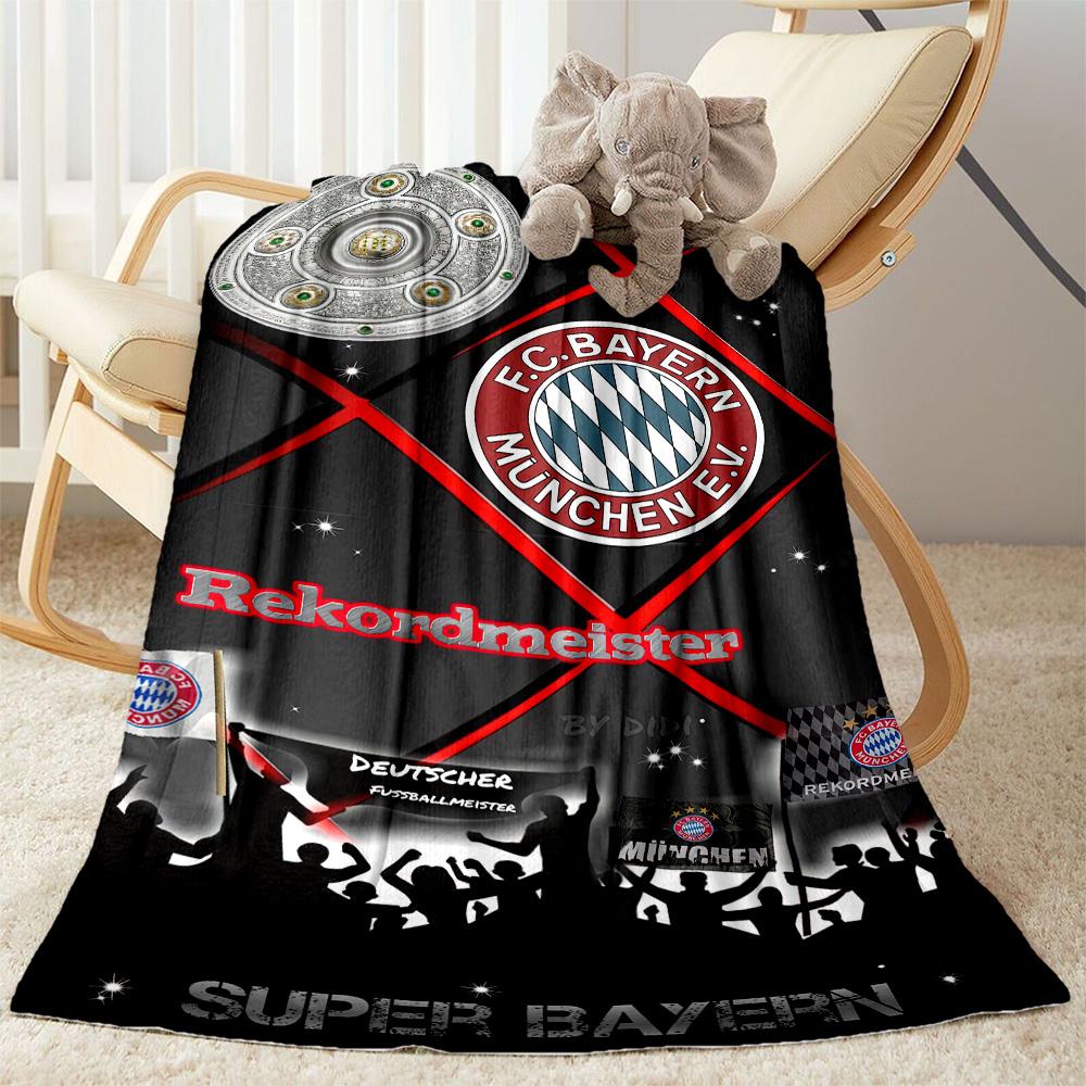 Bayern Munich Blanket Ultra-Soft Suitable for Livingroom Picnics Bedding Four Seasons Universal Stylish Decor