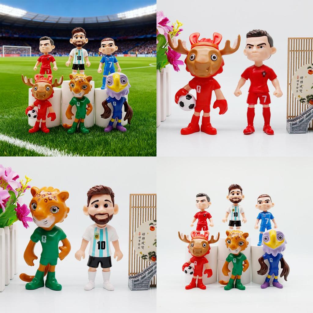 ПВХ Фигурка Футбольного Фаната Украшение для Авто Мемориальный Домашний Декор Для Футбольных Фанатов и Коллекционеров