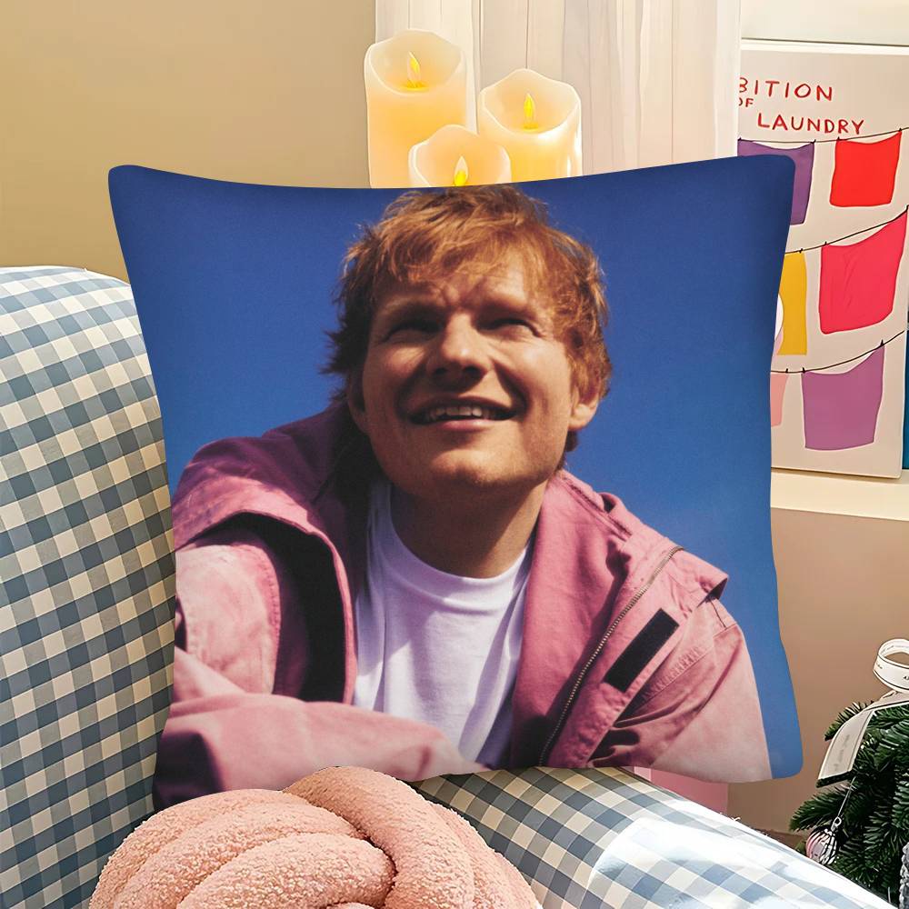 1 шт. Наволочка для подушки E-Ed Sheeran Play Модная квадратная наволочка Спальня Диван Гостиная Ins Декор Отдых