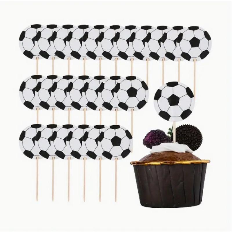 24 Toothpick Cake Decoration Plugins, World Cup Series Football Cake Inserts, Party Dessert Table Decoration