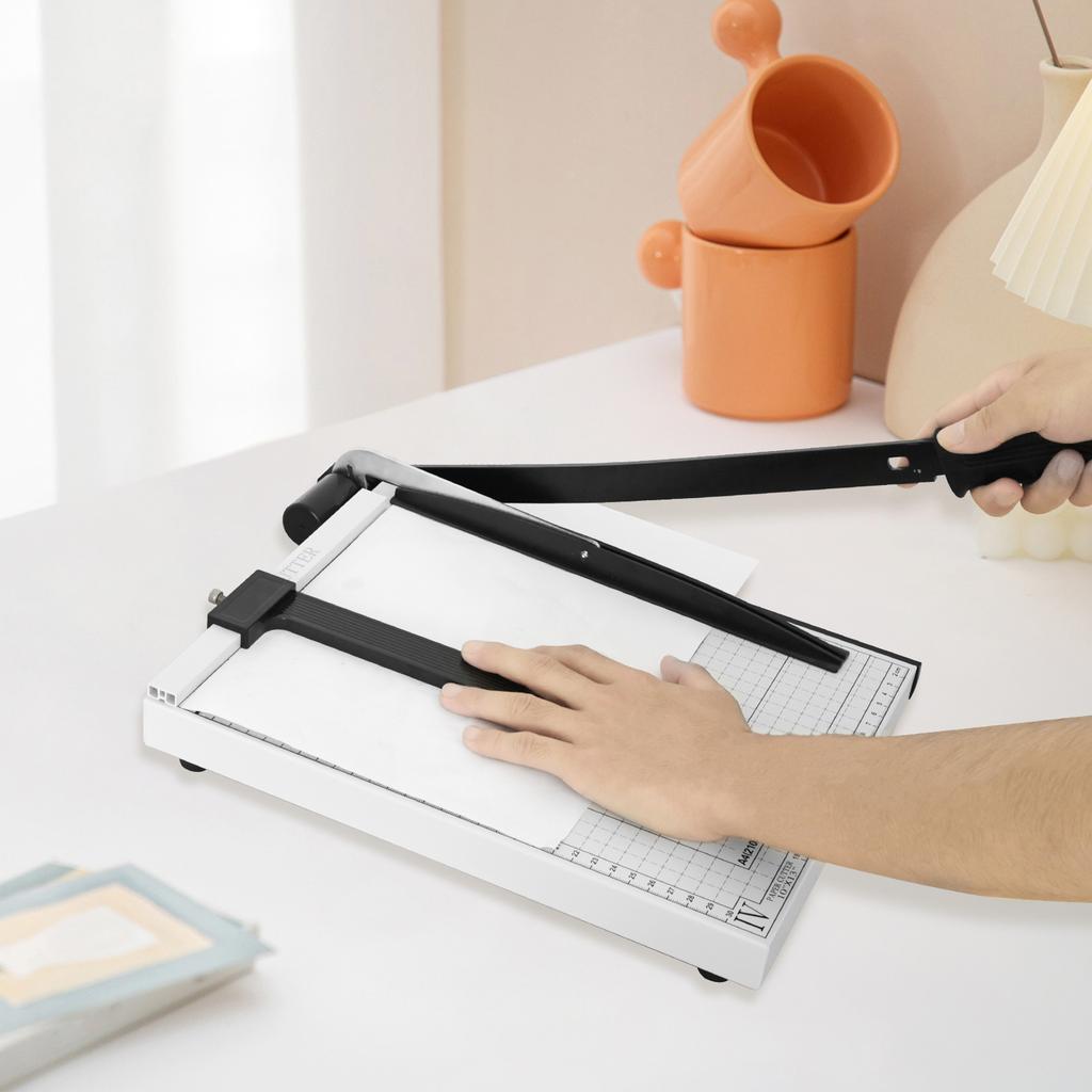 Инструмент для резки бумаги Металлическое лезвие Машина Резак для бумаги С блокировкой лезвия Для плотной бумаги Открытки Поделки Офисные принадлежности