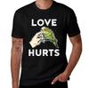 Unisexs Cotton Tshirt With Cute Budgie Parrot Print Casual Short Sleeve Tee For Bird Lovers Comfortable Daily Top