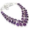 Amethyst Gemstone Handmade 925 Silver Jewelry Necklace 18" JCN484-203
