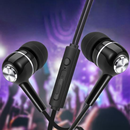 Проводной микрофон, наушники-вкладыши с тяжелыми басами, универсальные затычки для ушей для игр на мобильном телефоне