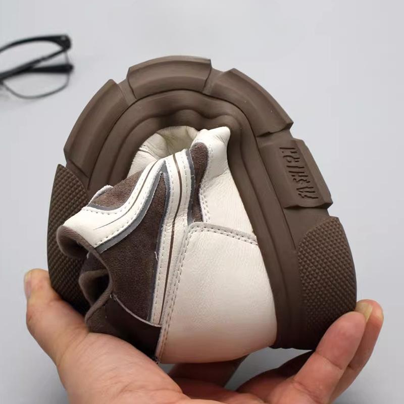 Студенческие высокие туфли, кроссовки, женская повседневная обувь, весенние новые бархатные универсальные туфли на платформе белого цвета для женщин