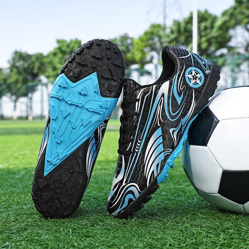 Новые нескользящие детские футбольные бутсы с шипами, мужские профессиональные спортивные тренировочные кроссовки с низким верхом, молодежные спортивные кроссовки