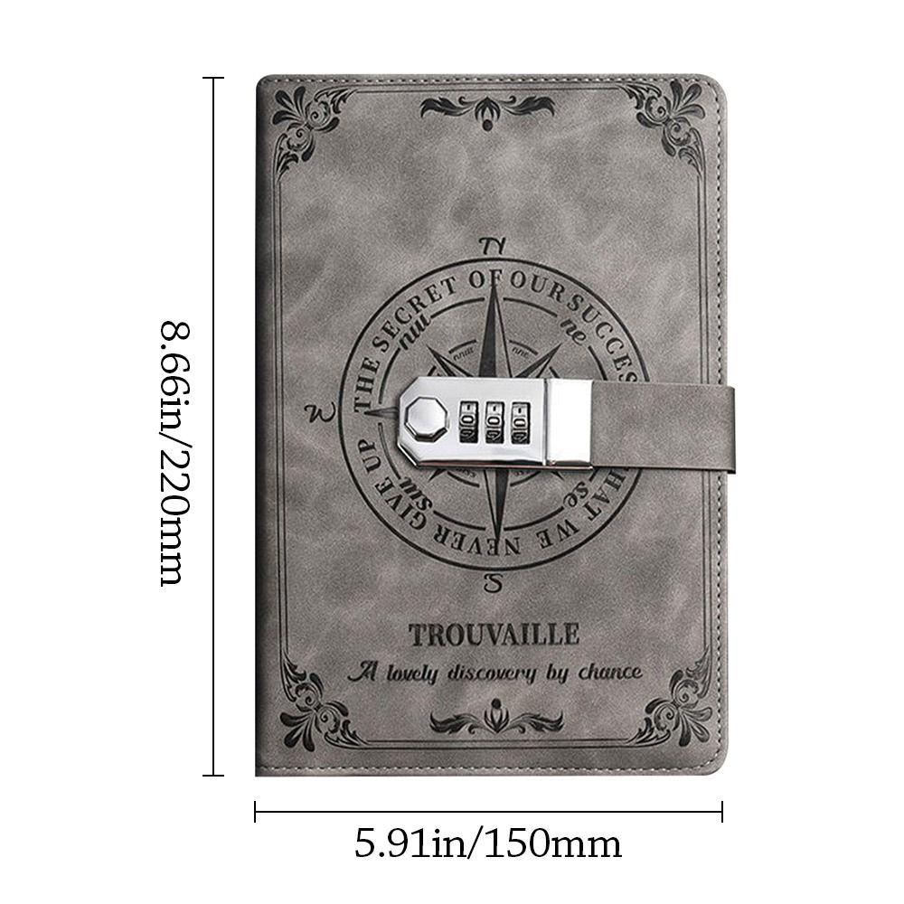 PU Leather Notepad 200-Page School Office Supplies Creative Diary Notebook