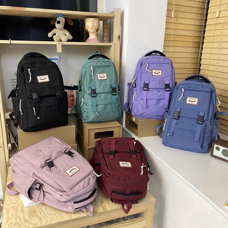 IELGY Large-capacity Waterproof Korean Style Backpack Female Student Casual Computer Bag Foreign Style All-match Backpack