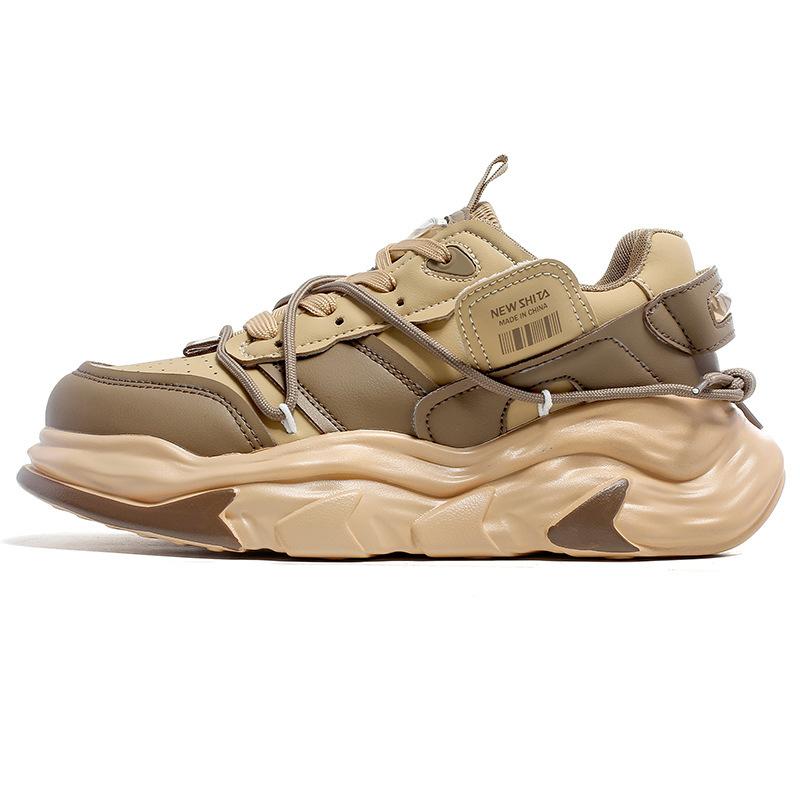 Guochao niche little white shoes women's versatile casual sports shoes popular bread shoes platform student board shoes men's advanced sense