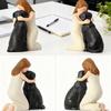Girl Hugging Pet Dog Miniature Statue Decorative Resin Ornament Loss of Pet Sympathy Gift for Animal Pet Lover Present